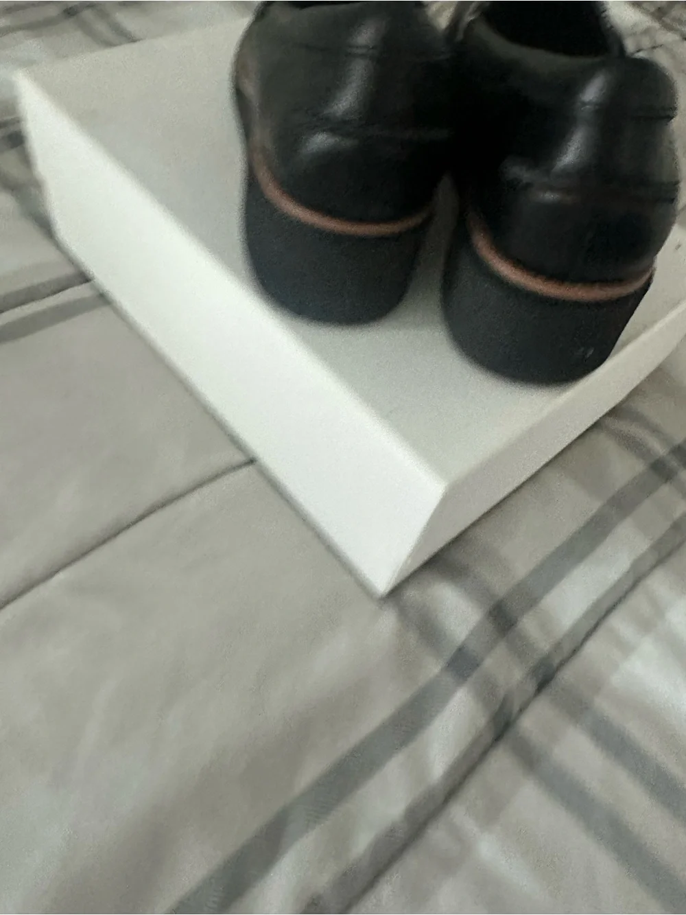 Clarks Black & Gray Tweed Penny Loafers - Picture 4 of 6